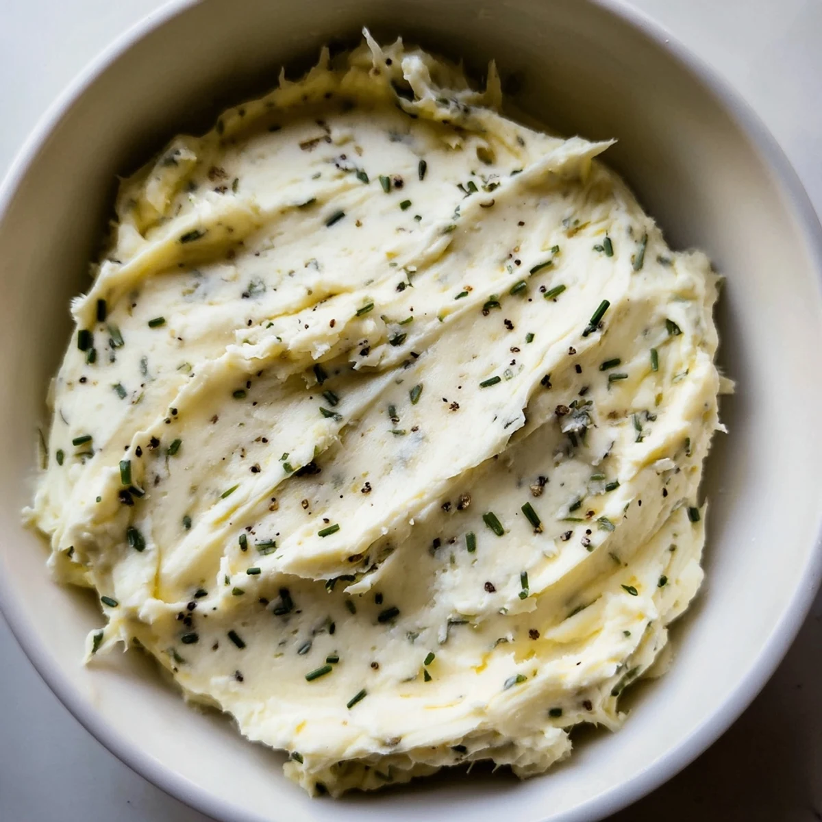 Creamy cheese spread, a dip featuring a creamy texture, perfect snack for crackers with fresh herbs.