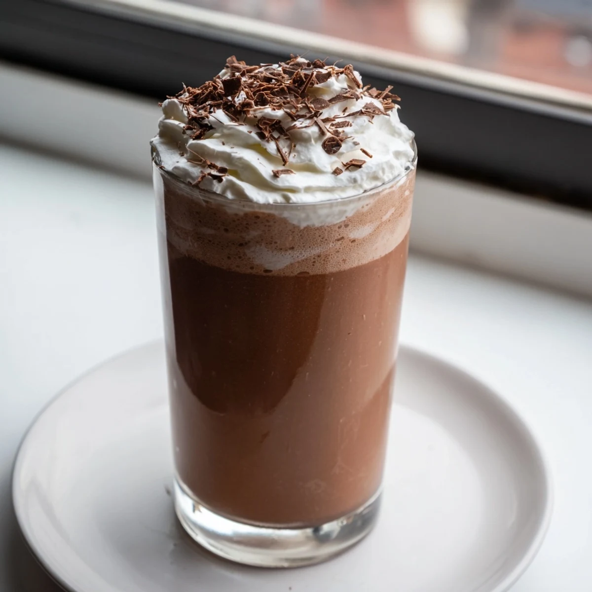 Rich creamy chocolate milk