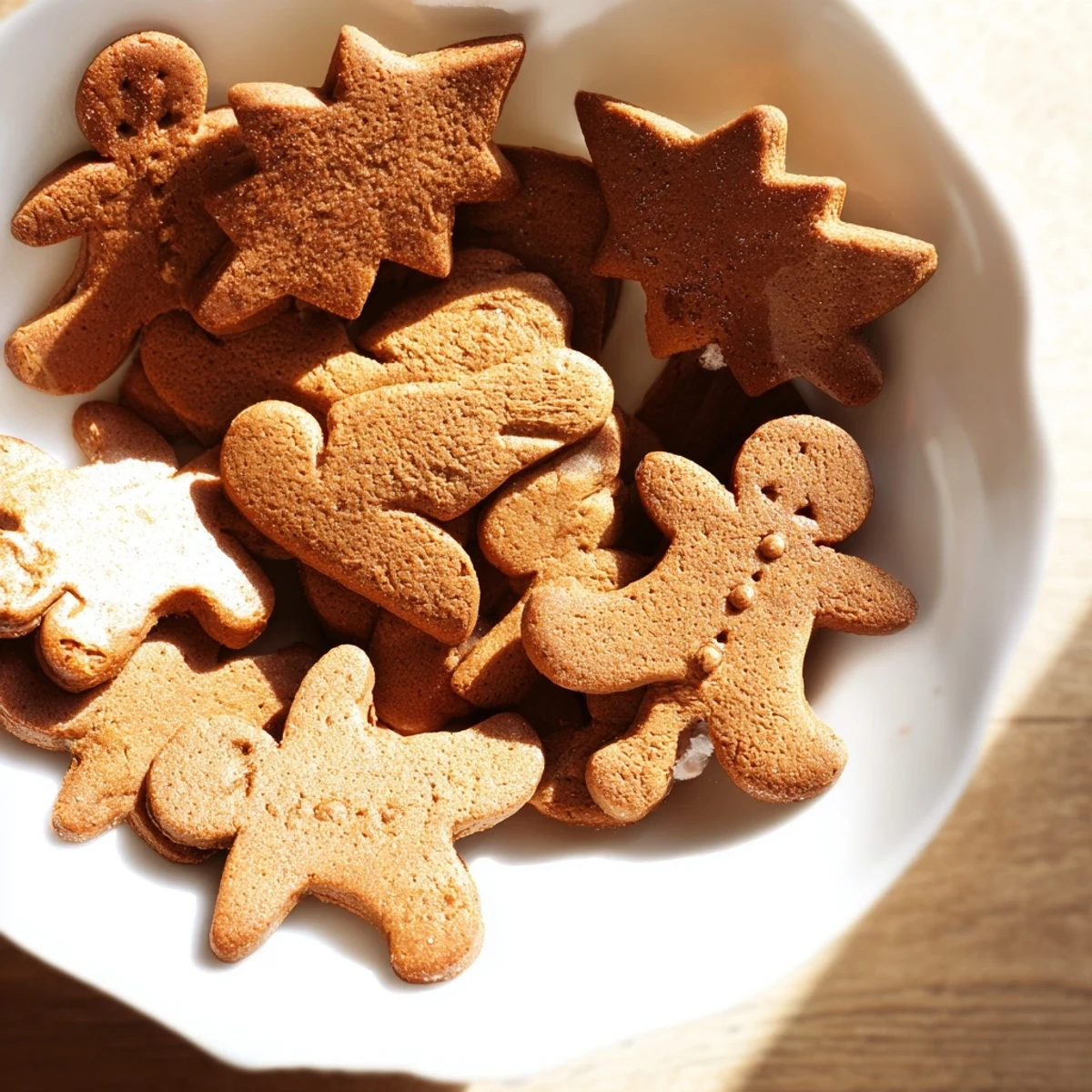 Golden-brown, spiced Gingerbread Dough rolled out, ready to be cut into festive shapes for baking.