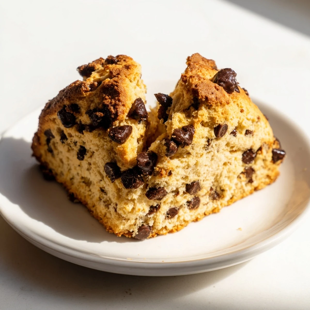 Tender buttery chocolate chip scones