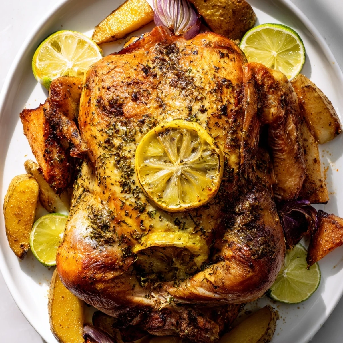 Lemon Garlic Roasted Chicken