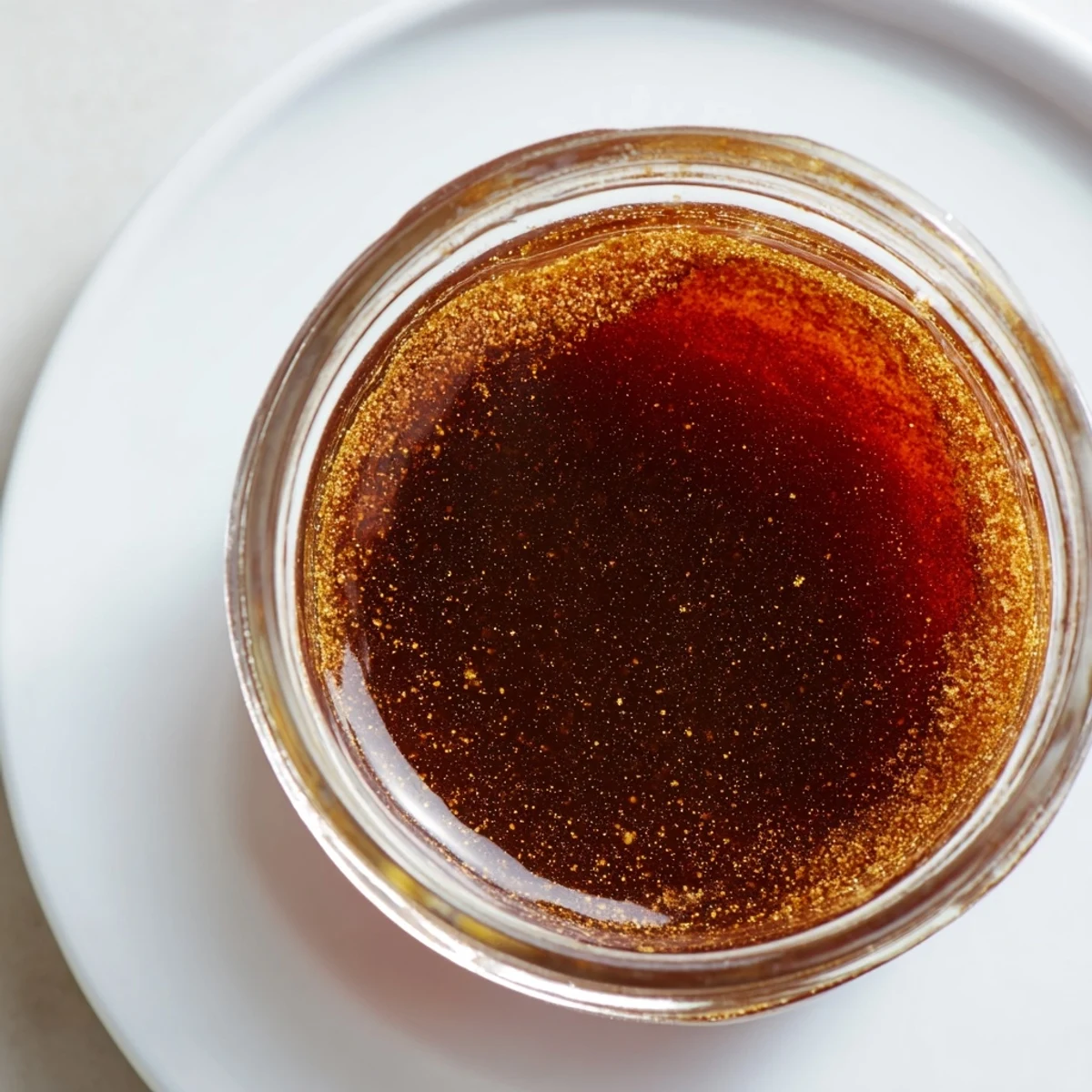 Steaming, amber gingerbread spice syrup with warm spices ready to enhance your morning coffee.