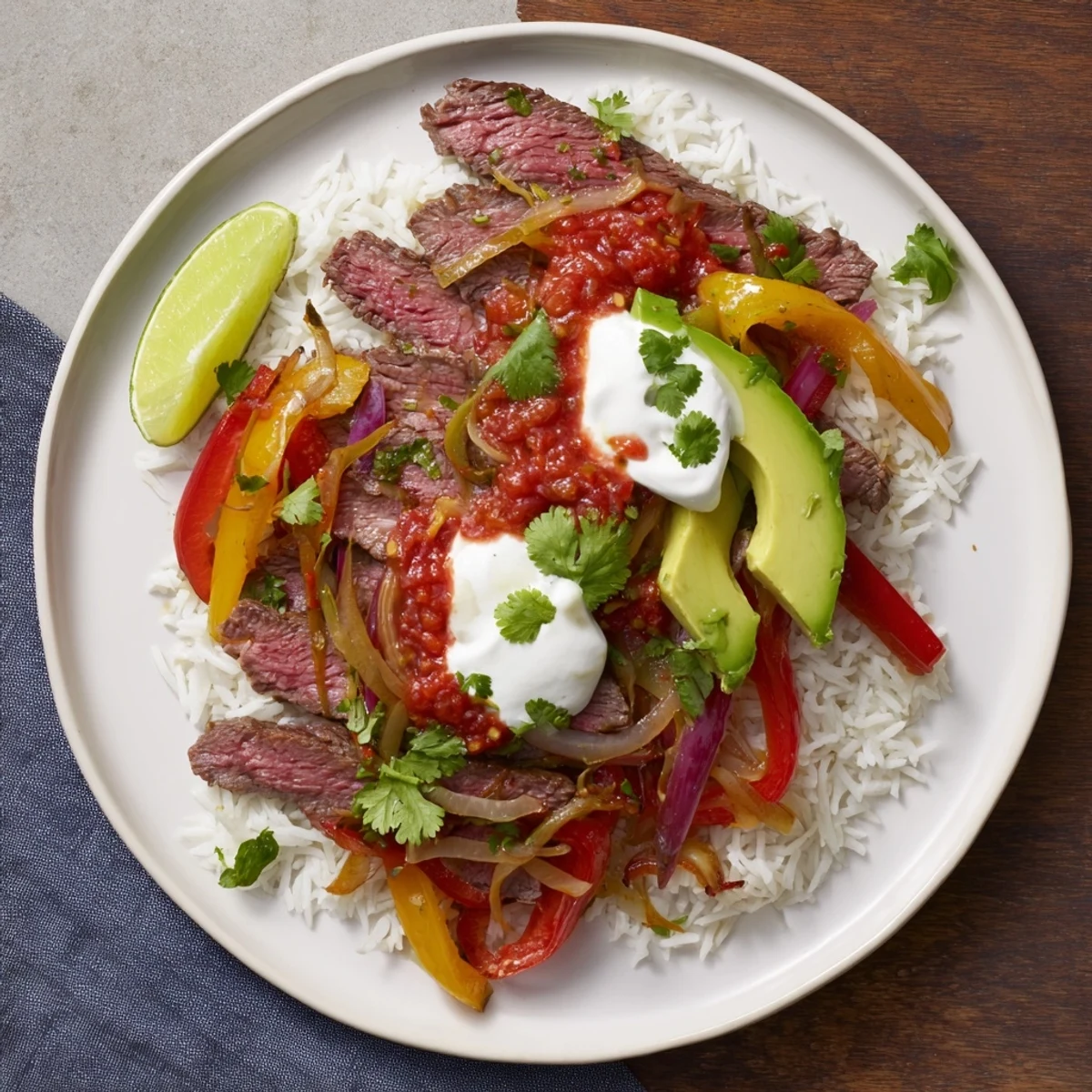 This delicious Beef Fajita Bowl is a Tex-Mex delight bursting with seasoned beef and vibrant vegetables.