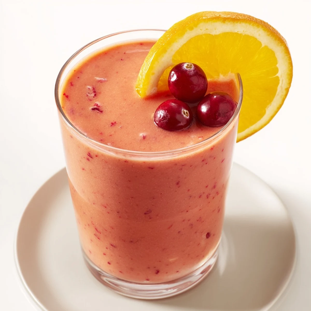 This refreshing Cranberry Orange Smoothie is ready to brighten your morning with a fruity aroma.