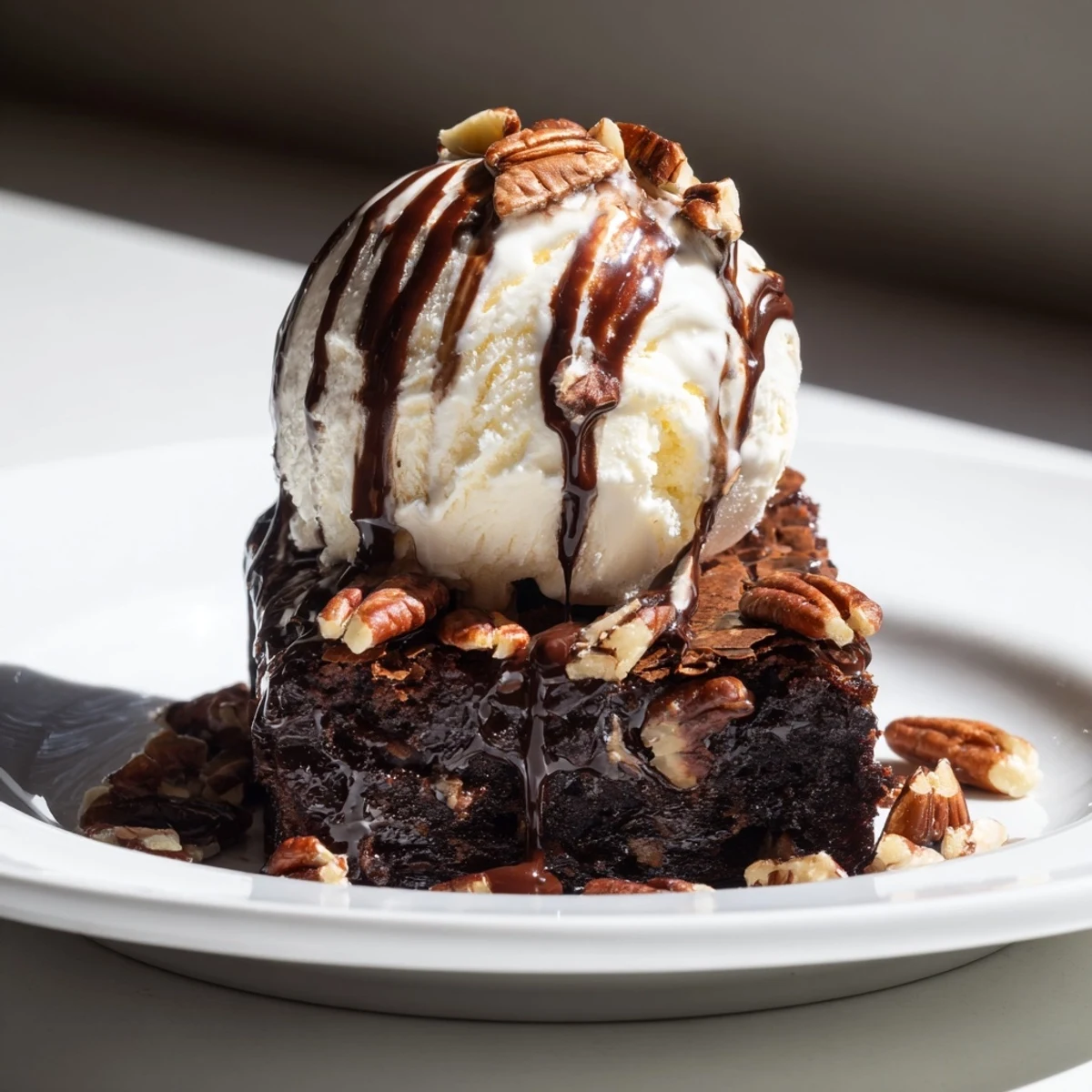 Chocolate Brownie Sundae