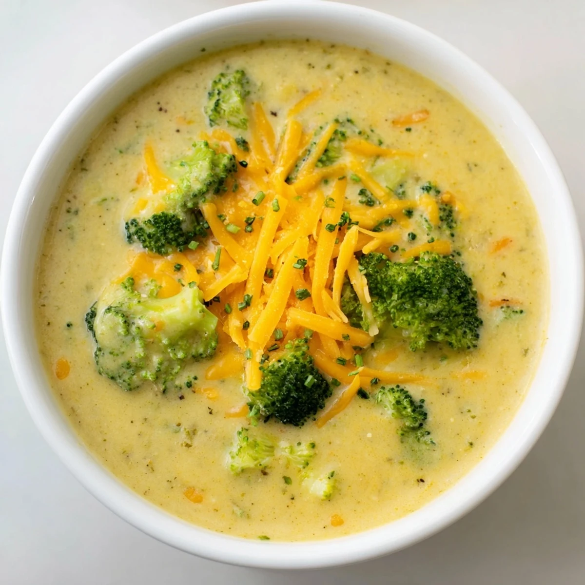 Broccoli Cheddar Creamy Soup