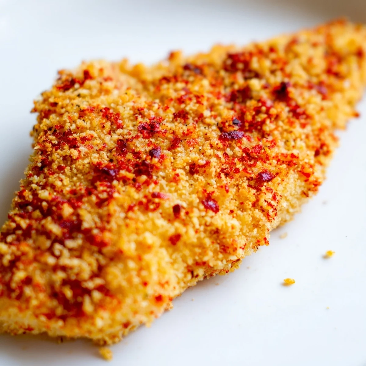 Freshly coated zucchini slices sit ready to fry, showcasing the golden Crispy Breadcrumb Coating texture.