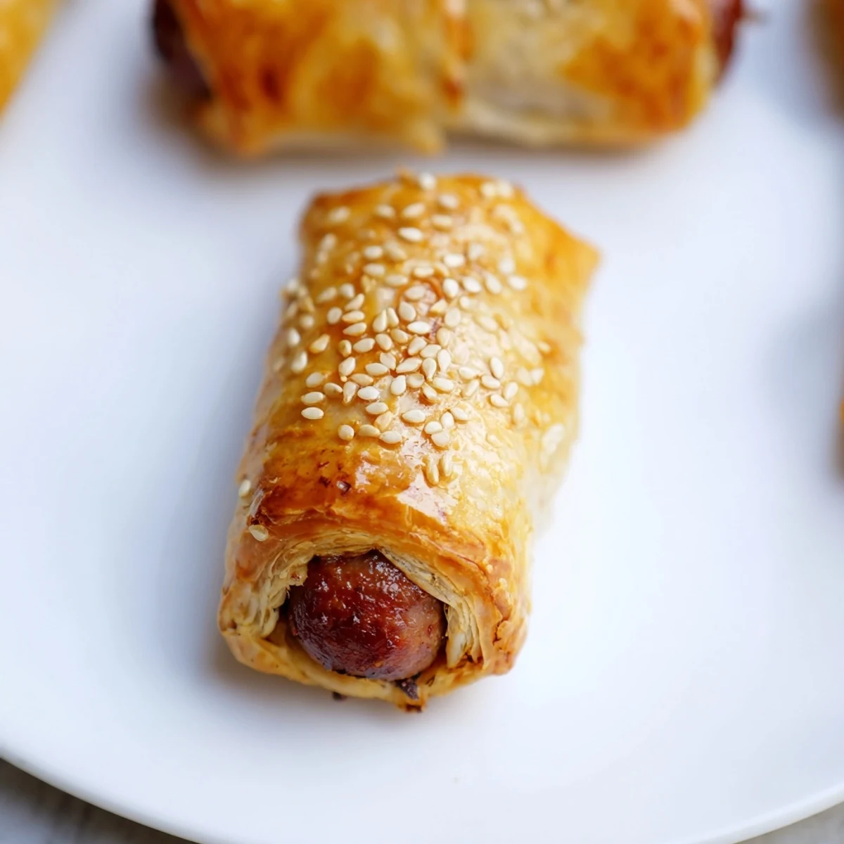 Freshly baked Game Day Pigs in a Blanket feature crisp, golden pastry surrounding juicy halal sausages, perfect for game day snacking.  