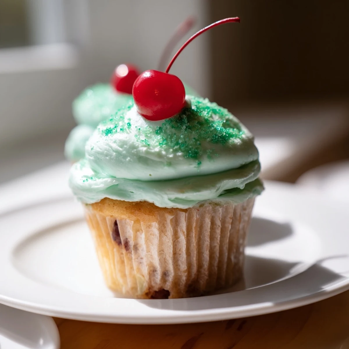 These festive Shamrock Shake Cupcakes feature minty frosting and bright green hues, ideal for St. Patrick's Day dessert tables.
