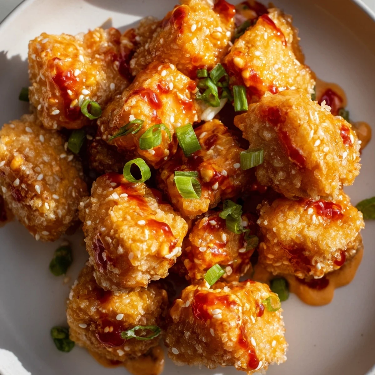 Savory Bang Bang Salmon Bites served over fluffy rice with lime wedges, showcasing a perfect fusion of textures and flavors.