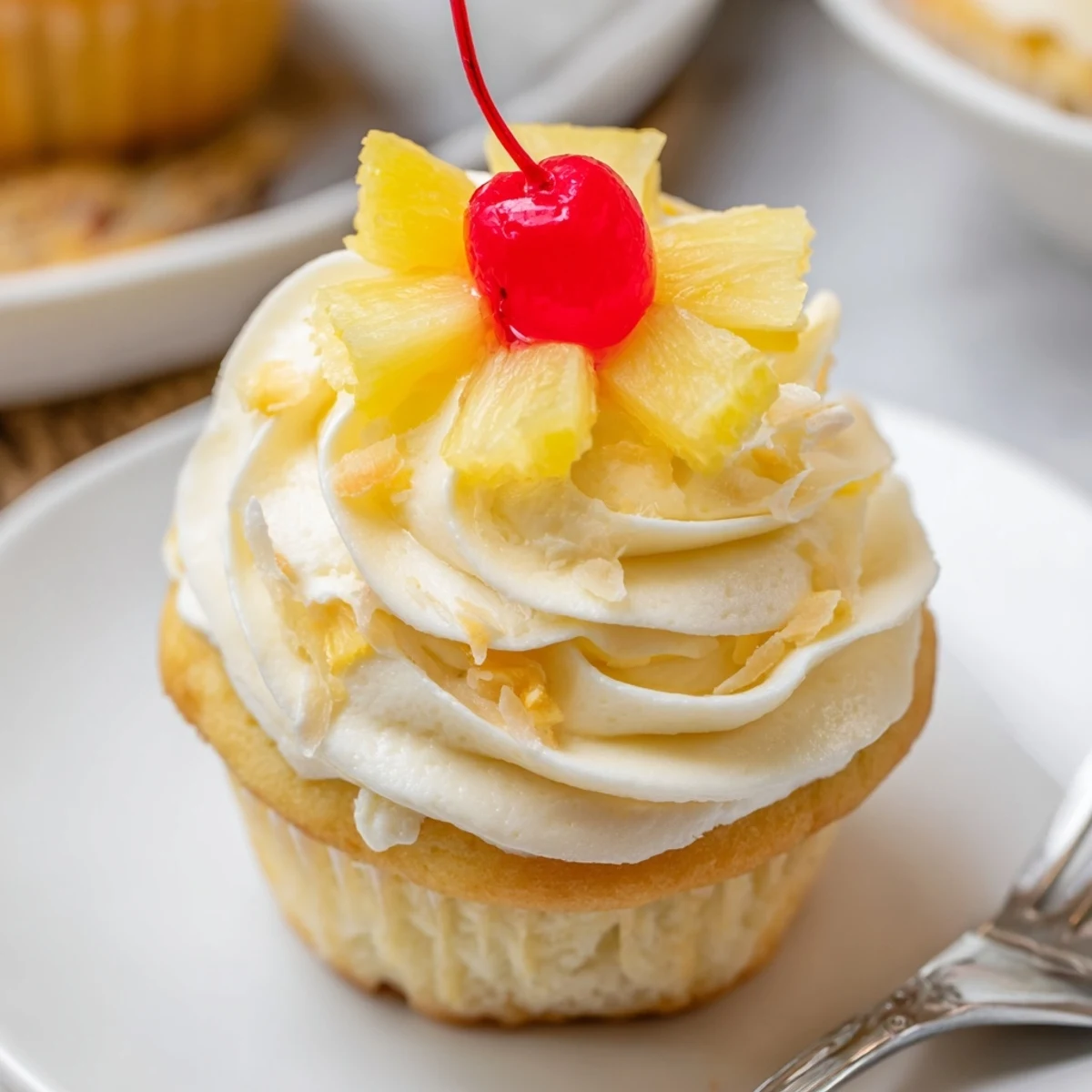 Warm Dole Whip Cupcakes Recipe cooling on a rack, sweet pineapple aroma