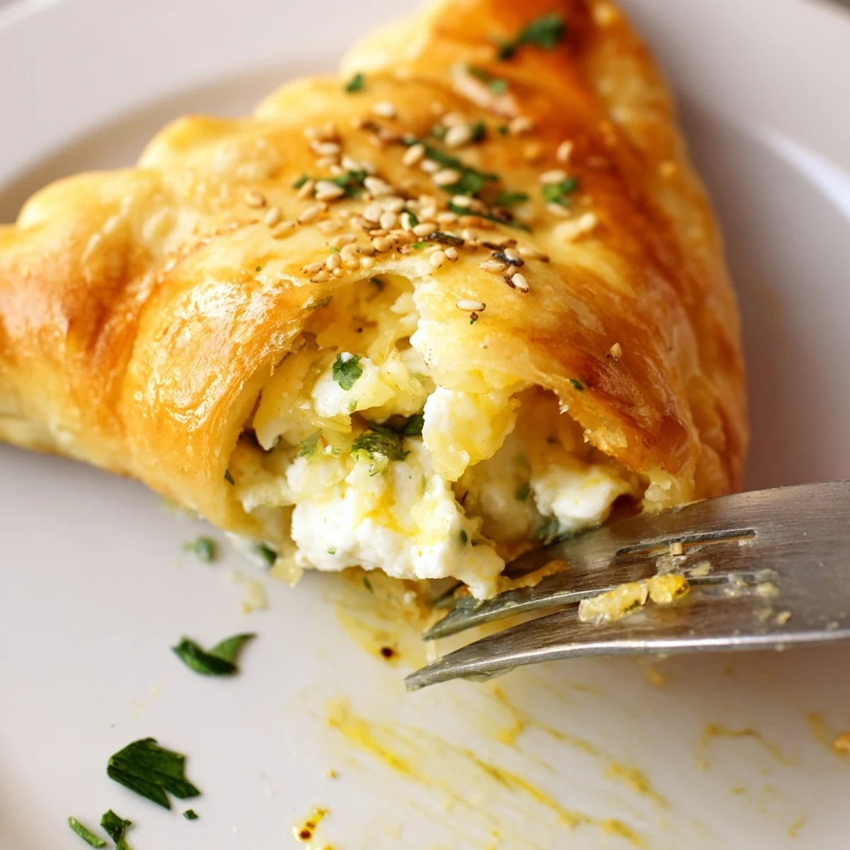 Warm Cheese Fatayer Recipe on parchment, brushed egg yolk, perfect appetizer for mezze
