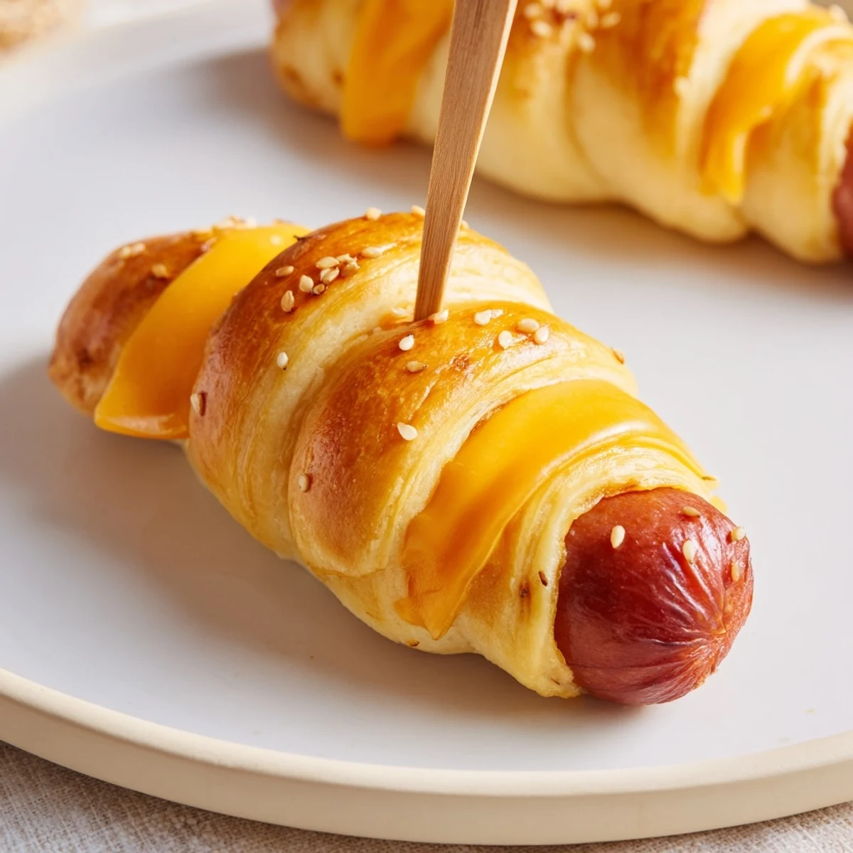 Crispy baked Firecracker Hot Dogs Recipe steaming beside colorful picnic sides