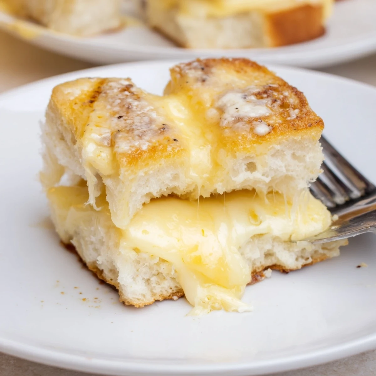 Mini Grilled Cheese Hawaiian Rolls with melting cheddar and golden brushed tops