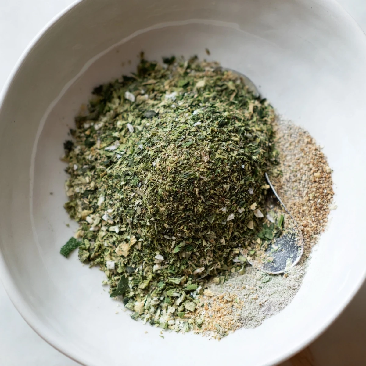 Jar of Dehydrated Tzatziki Seasoning Mix with citrusy, herby aroma
