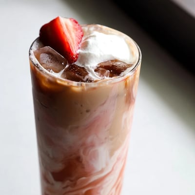Strawberry Cream Cold Latte