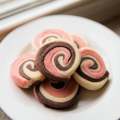 Neapolitan Swirl Cookies