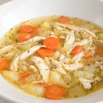 Crockpot Lemon Chicken Soup