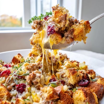 Cranberry Sausage Breakfast Casserole